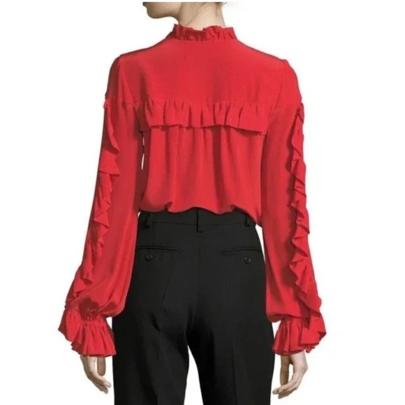 Alexis Rocio 100% silk ruffle blouse 17626 - Picture 7 of 16